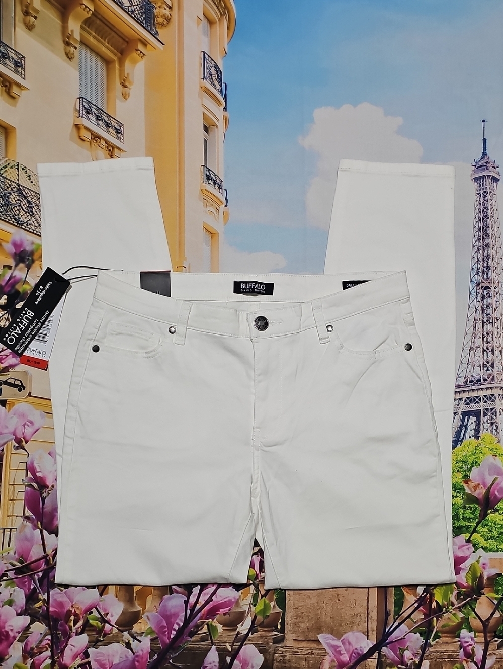 Buffalo David Bitton Women's Skinny White Jeans 8/29 New